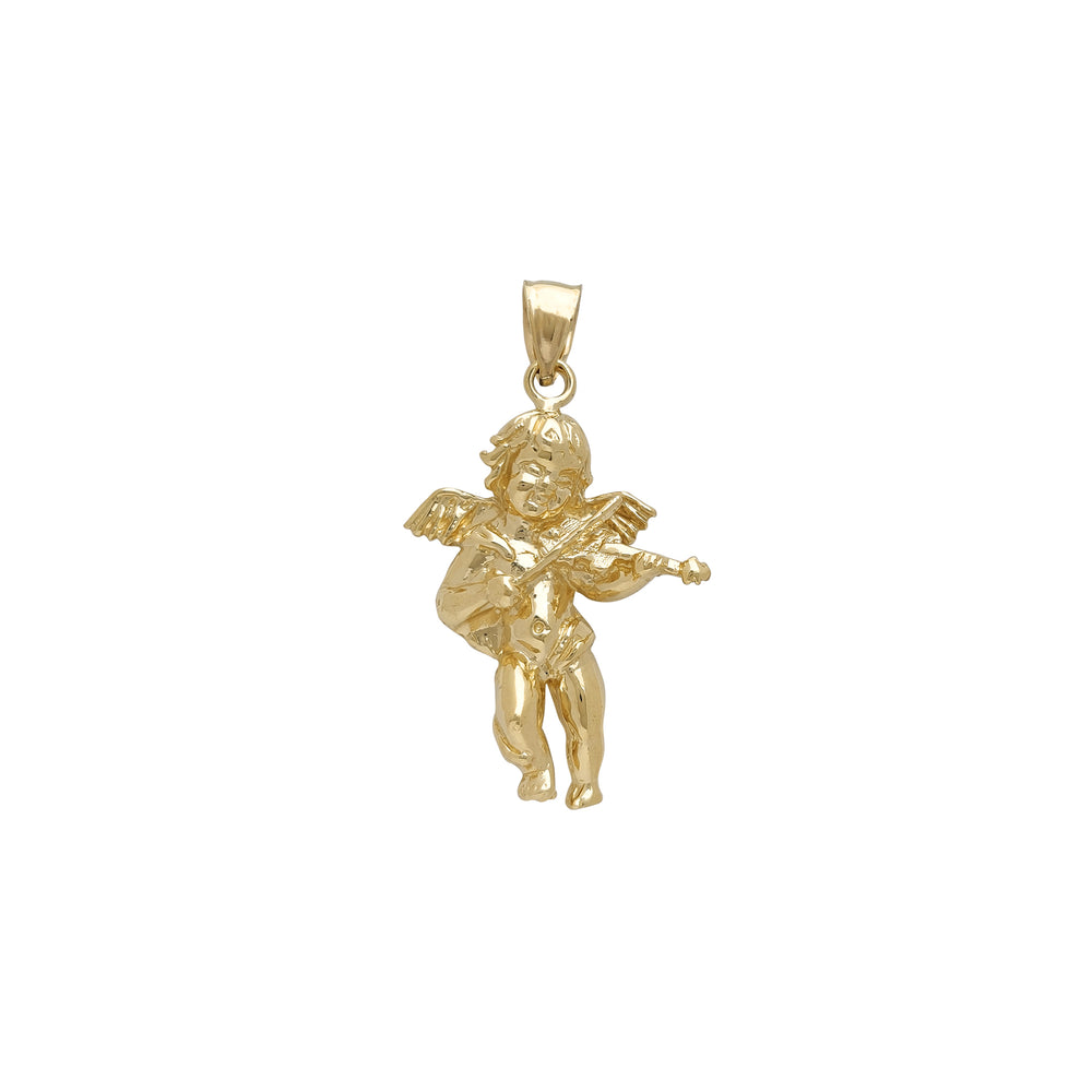 Baby Angel Violinist Pendant (14K)