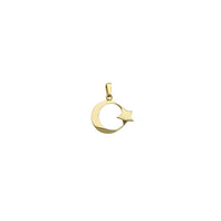 Moon & Star Pendant (14K)