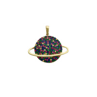 Zirconia Saturn Star Pendant (14K)