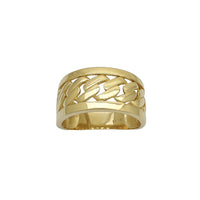 dInterposed Cuban Link Ring (14K)