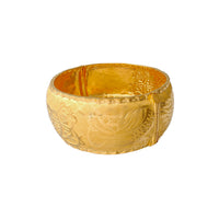 [囍] Double Happiness Year of the Pig Wedding Bangle Bracelet (24K)