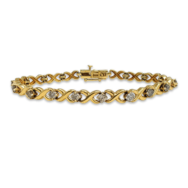 Diamond XOXO Lady Bracelet (14K)