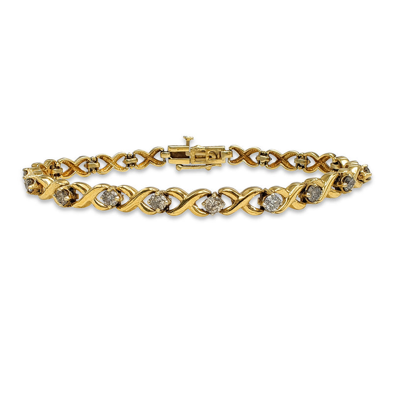 Diamond XOXO Lady Bracelet (14K).