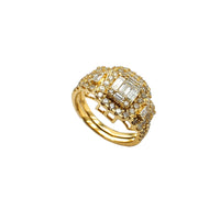 Diamond Two-Piece-Set Baguettes & Round Engagement Ring (14K)