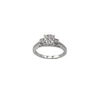 Diamond Micropave Engagement Ring (14K)
