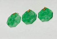 Jade Sideed Trigrams Pendant (14K damiin)