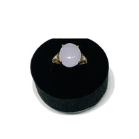 Bənövşəyi Jade CZ Ring (14K)