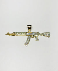 Privezak puška Ak47 (14K)