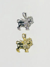 Lion CZ Pendant (Silver)