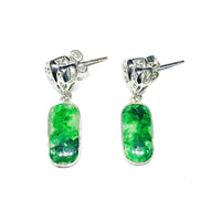 Oval Jade Diamond Earring (18K)