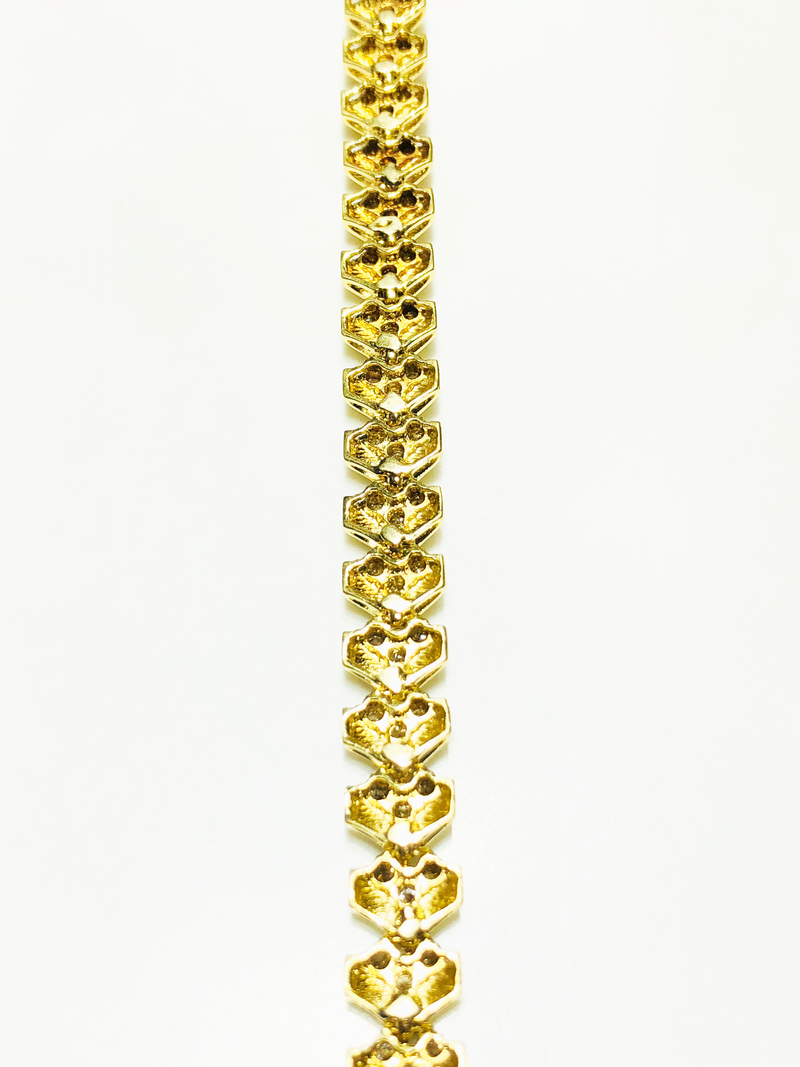 Diamond Tennis Bracelet (Franco Link) (14K)