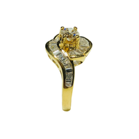 Diamond gbara gburugburu Ring (14K) - Popular Jewelry