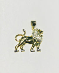 Ciondolo Lion King bicolore (14K)