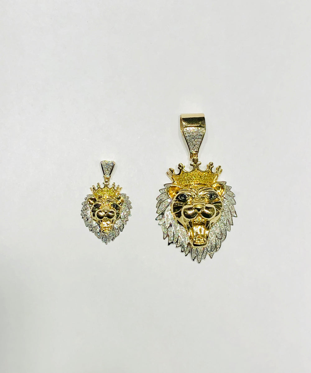 Lion King Diamond Pendant (10K)