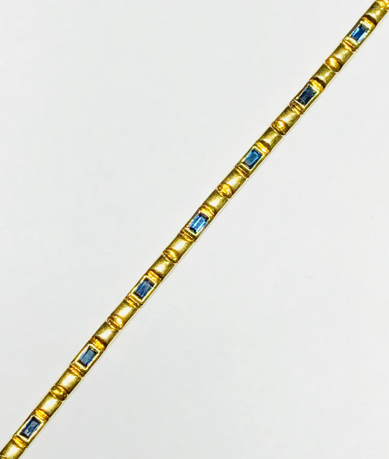 Rectangle Sapphire Bracelet (18K)