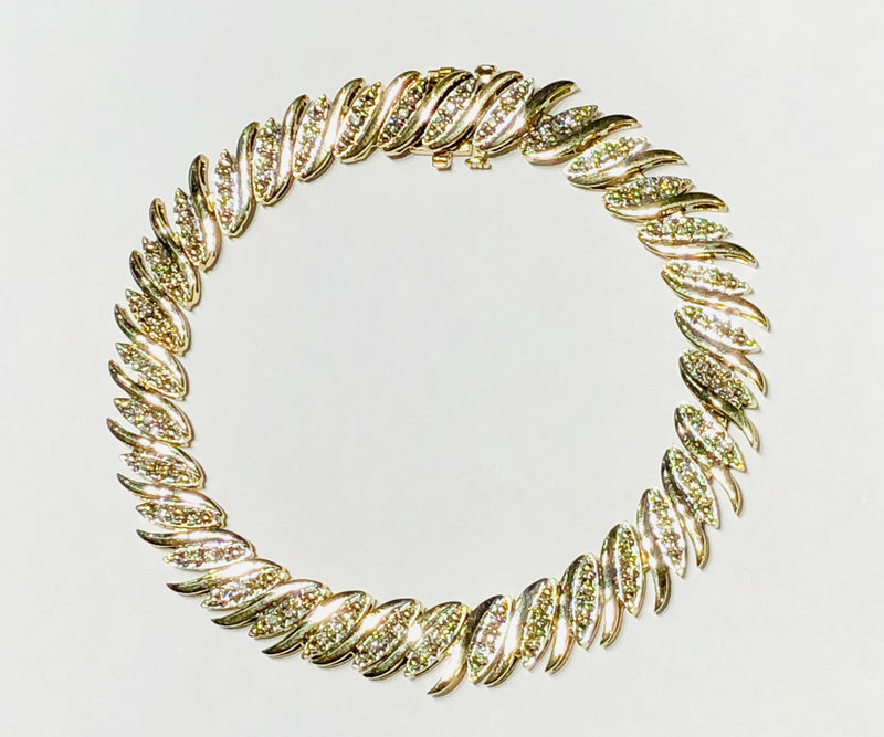 S-Link Diamond Bracelet (10K)