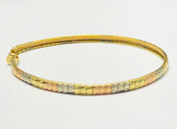 Tri-Color Omega Bracelet (14K)