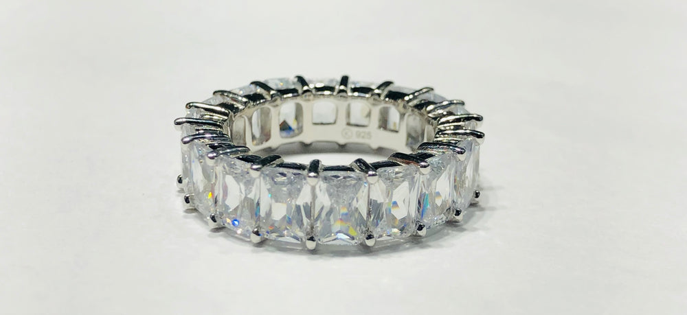 Rectangle CZ Ring (Silver)