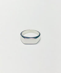 Rectangle Pinky Hollow Signet Ring (14K)