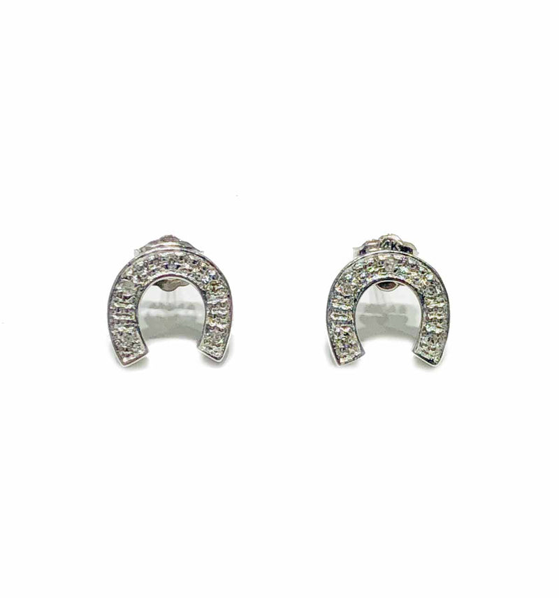 Horseshoe Diamond Earring(14K)