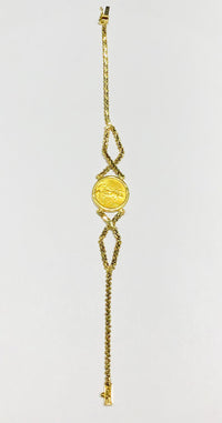 Five Dollars Coin Bracelet (14K).