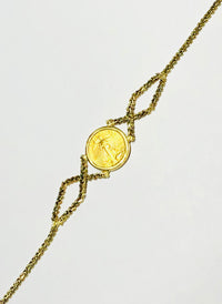 Five Dollars Coin Bracelet (14K)
