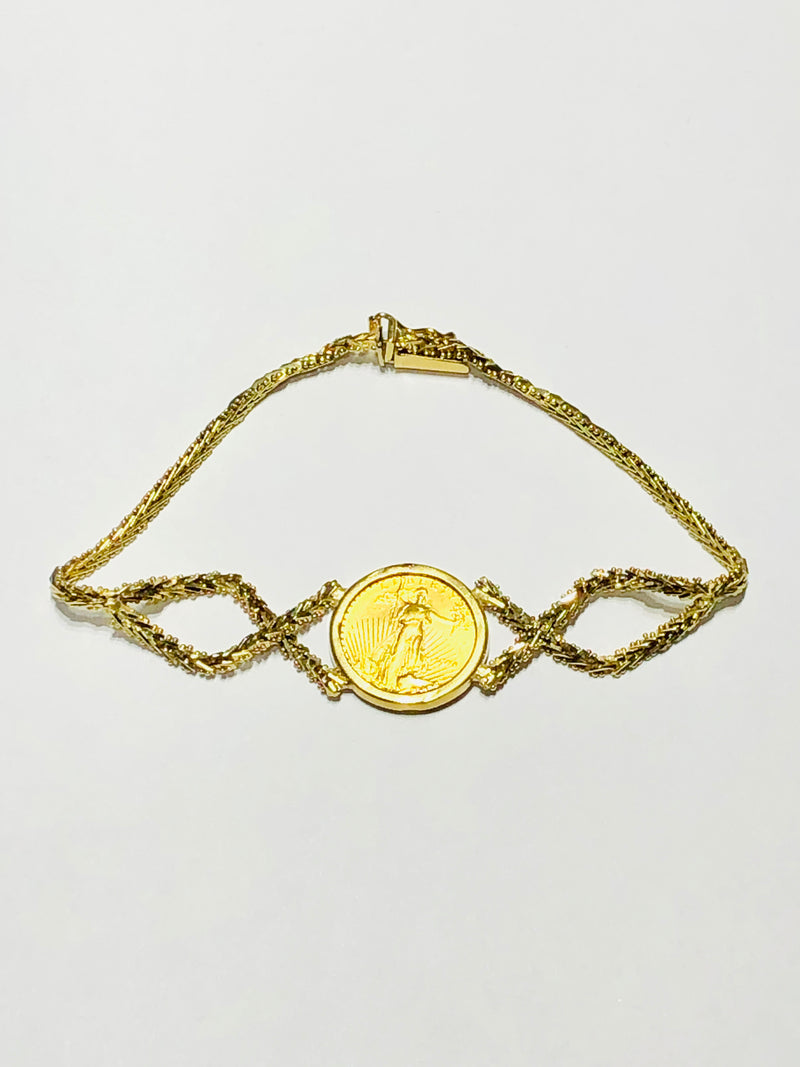 Five Dollars Coin Bracelet (14K)
