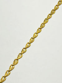 Leaf Diamond Cut Bracelet (14K)