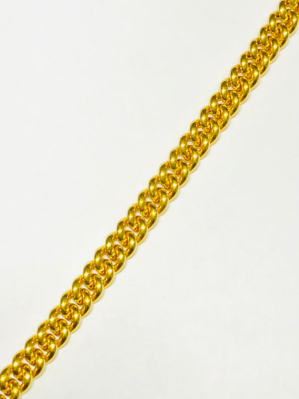 Miami Cuban Hollow Bracelet (24K)