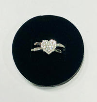 White Heart Diamond Ring (14K)