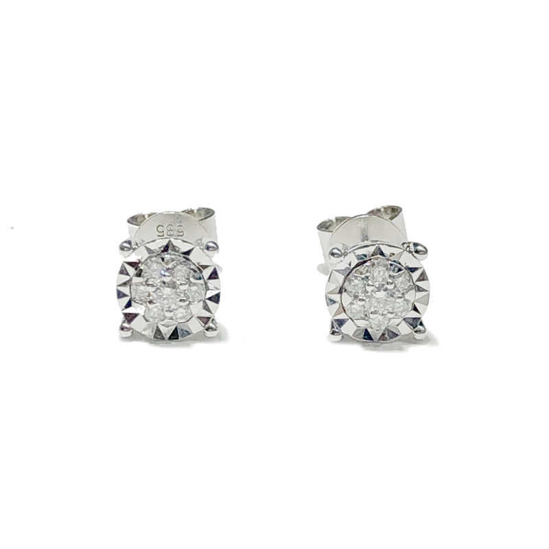 Diamond Sparkling-Cut Stud Earring (14K)