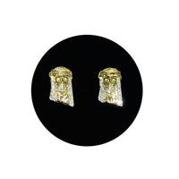 Jesus Head Diamond Stud Earring (10K)