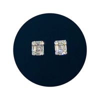 Diamond and Baguette Stud Earring (14K)