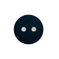 圆形钻石耳环（14K）