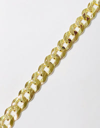 Yellow Gold Italian Solid Cuban Bracelet (14K)
