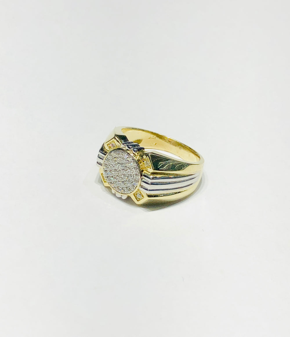 Robo Core CZ Ring (10K)
