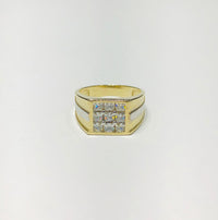 Nine CZ Square Ring (10K)