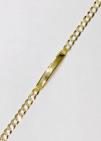 ID Italian Diamond-Cut Cubanlink Bracelet (14K)