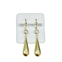 Dangling Plain CZ Earrings (14K)