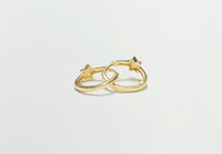 Star Huggie Diamond Earring (14K)