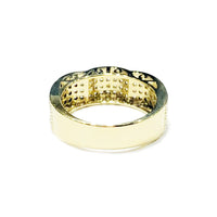 Four-Row CZ Curved Ring (14K)