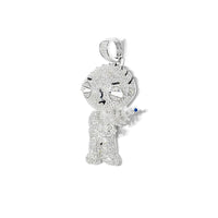 Stewie Griffin CZ Pendant (Silver)