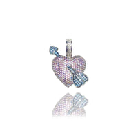 Cupid Heart CZ Pendant (Silver)