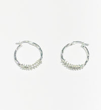 Spring Hoop Earrings (Silver)