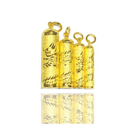 Cylinder Pendant (Dragon Motif) 24K