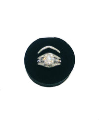 Two-Piece Engagement White Gold Diamond Ring (14K)