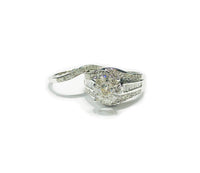 Two-Piece Engagement White Gold Diamond Ring (14K)