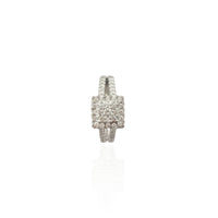 Iced-Out Square Diamond Ring (14K)