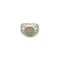 Iced-Out Round Diamond Ring (14K)