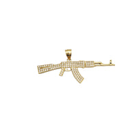 Iced-Out AK47 CZ Pendant (14K)